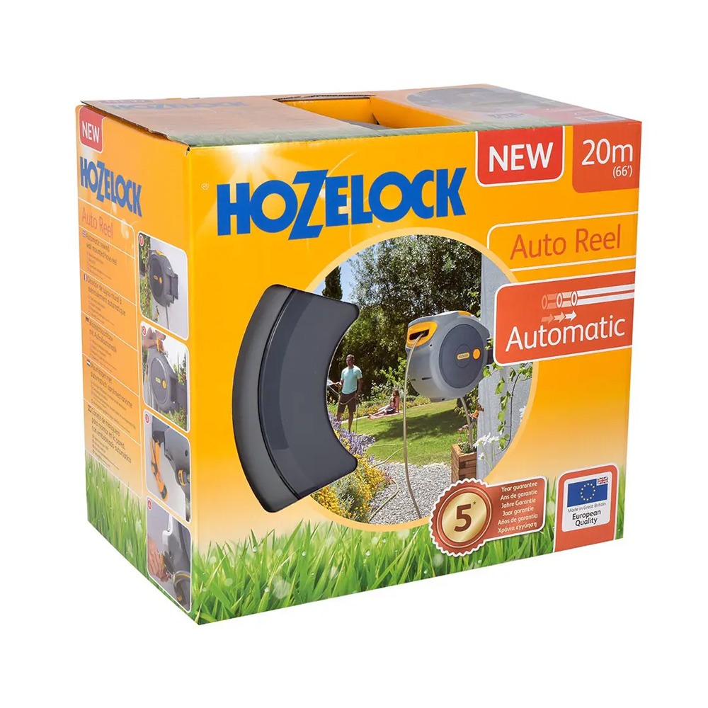Original emballage til Hozelock Auto Reel 25 meter slangeopruller