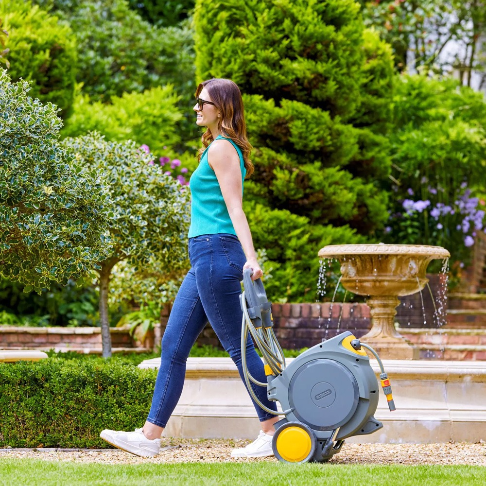 Hozelock Auto Reel Mobile leveret med 35m Premium-slange og fittings