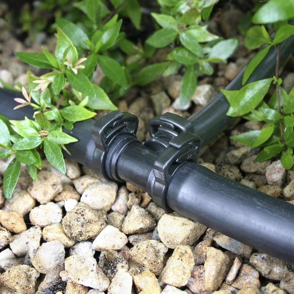 UV-stabil slangeklemme til 19 mm forsyningsrør – Holdbar og genanvendelig løsning.