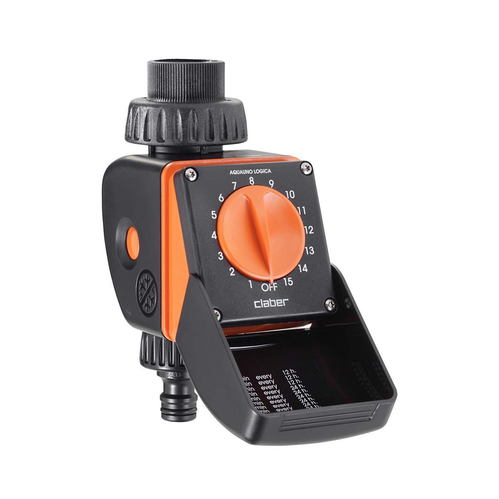 Aquauno Logica vandingsur monteret på en havevandhane - vandslanger.dk