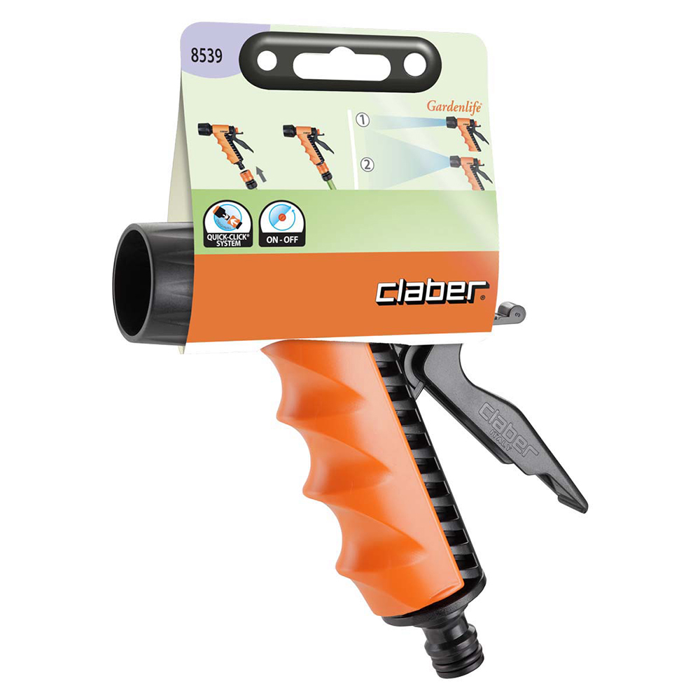 Sprøjtepistol med dobbelt mønster - justerbar fra stråle til vifte spray