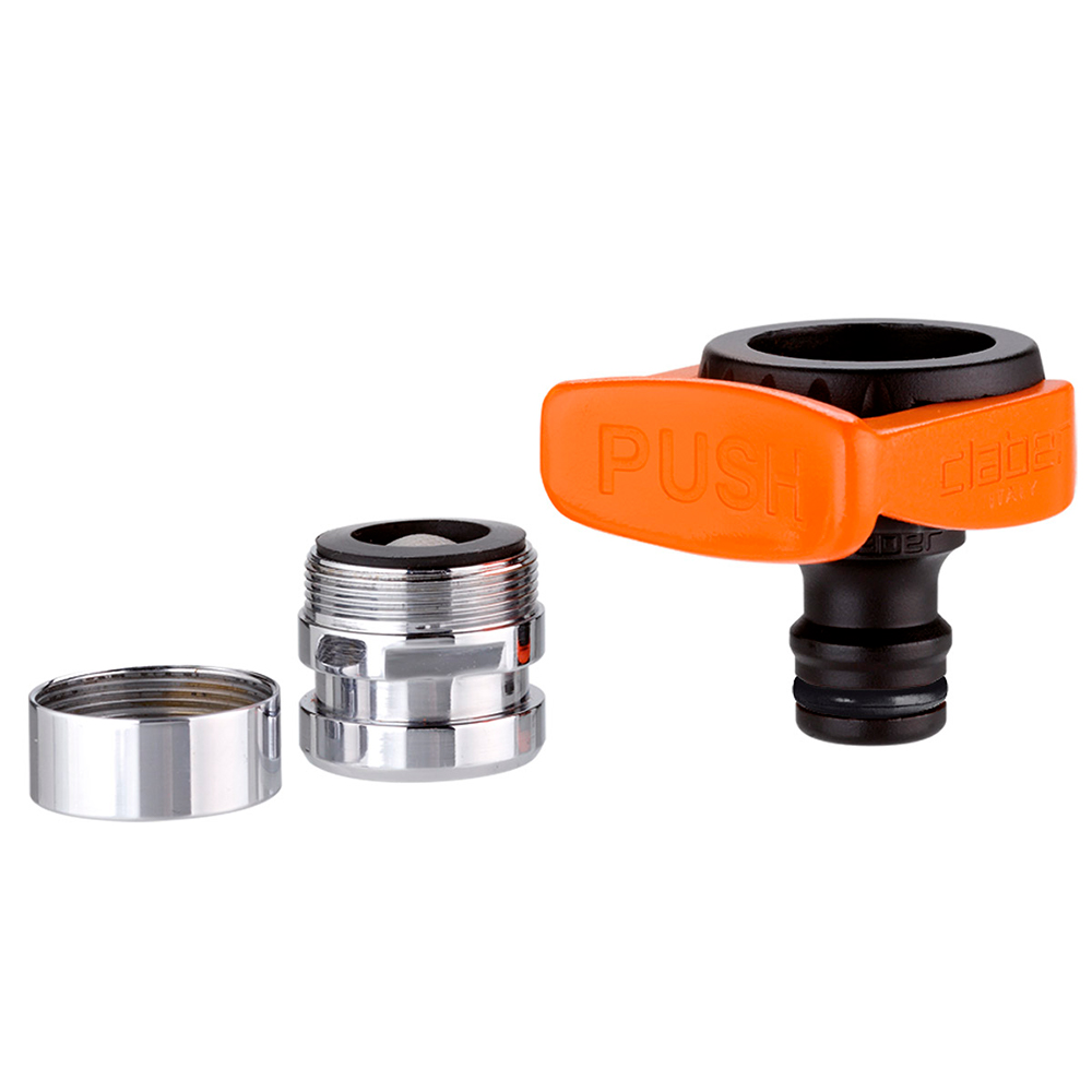 Quick-Fit Nippel til indendørs haner, sikrer vandtæt forbindelse og kompatibel med Quick-Click.