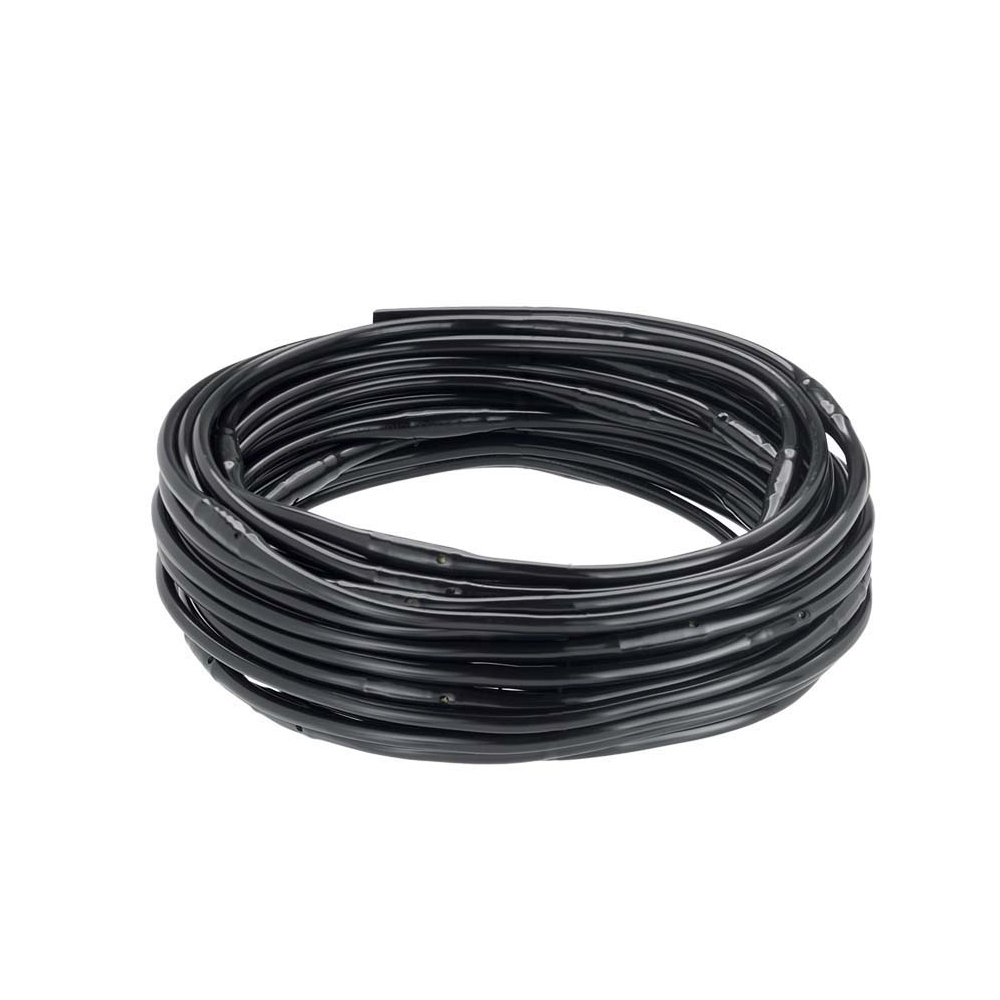 15m drypslange, 1/4" rør, med interne labyrintdryppere, lavt vandforbrug.