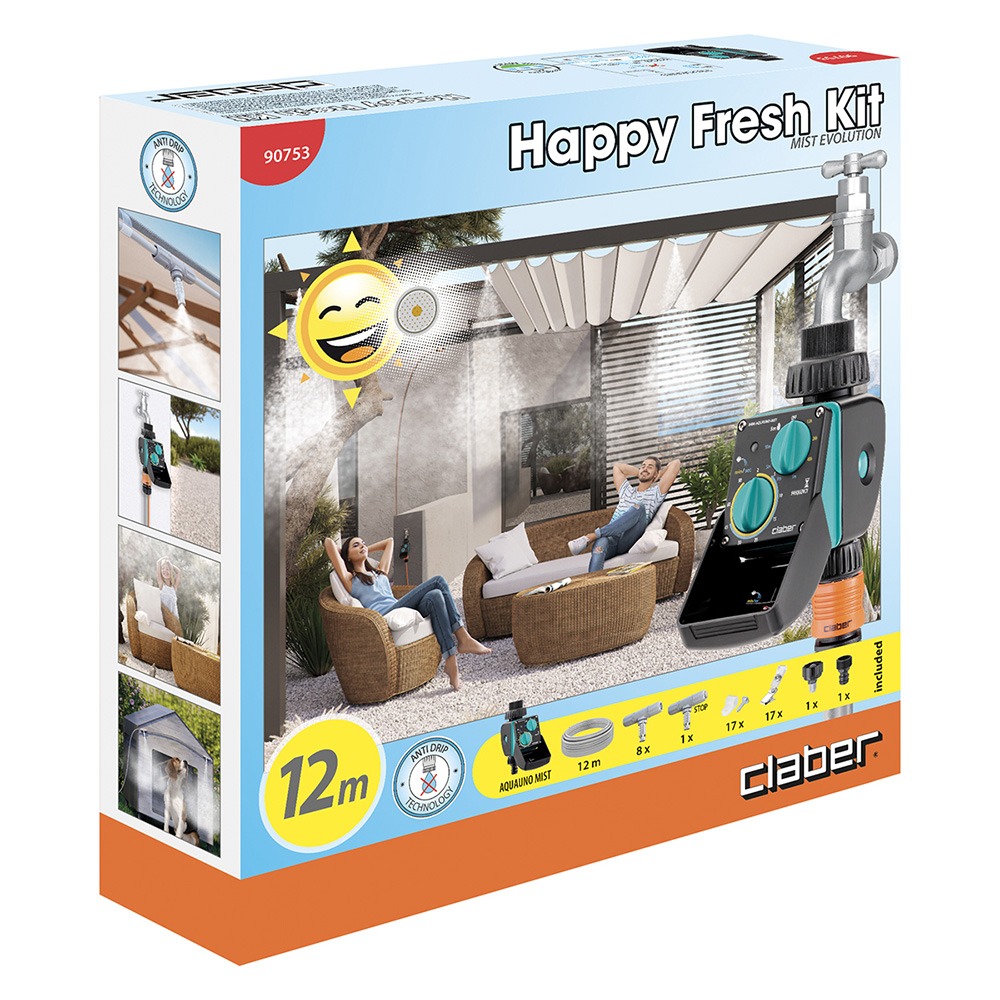 Claber 90753 kølesystem til udendørs brug med automatisk styring