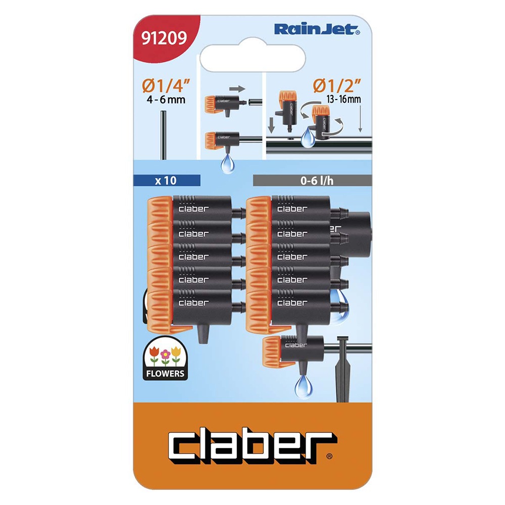 Claber Dyse "End Dripper" (0-6 liter) - Nem at rengøre og vedligeholde