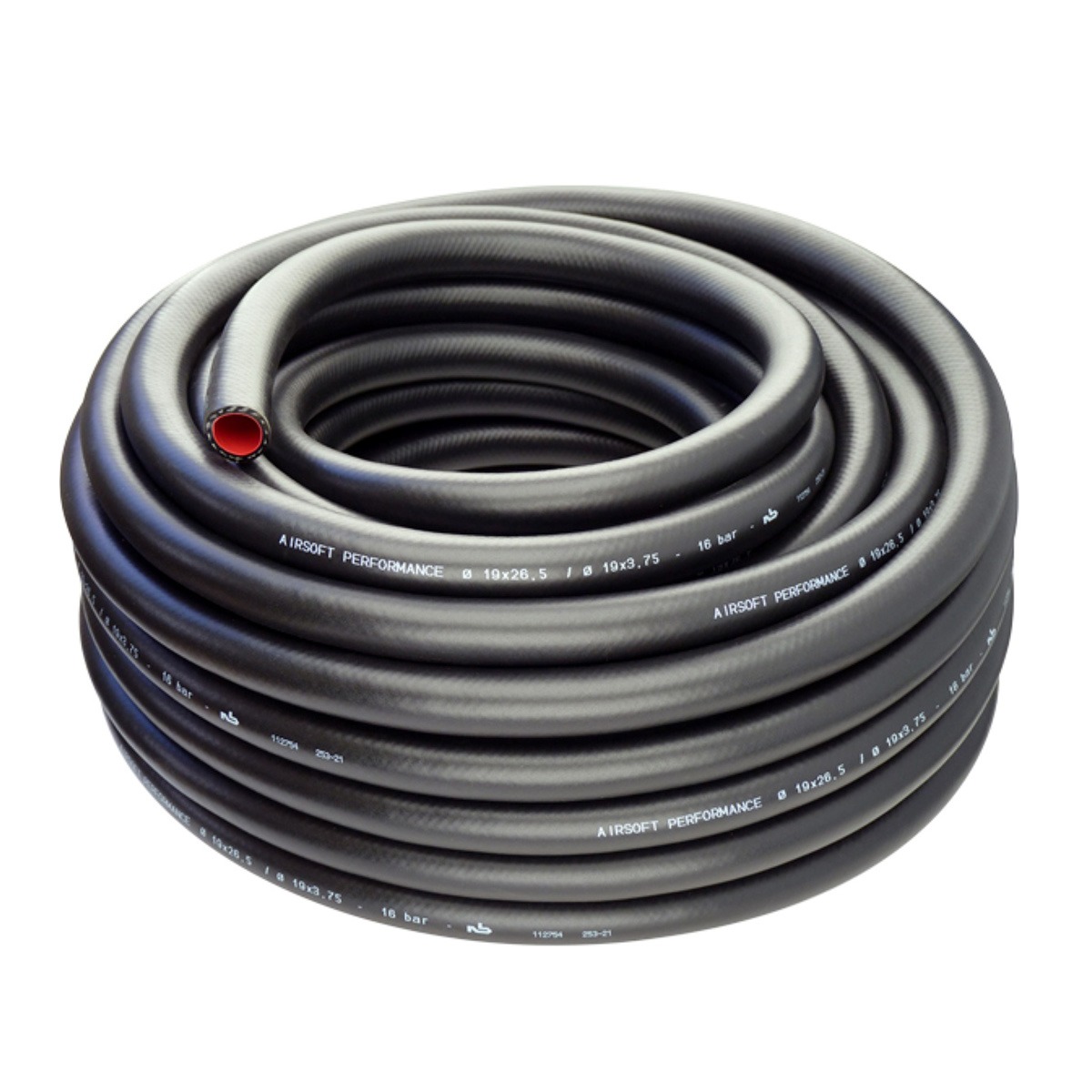 Airsoft Performance trykluftslange med polyesterforstærkning – fleksibel og slidstærk PVC slange til industribrug