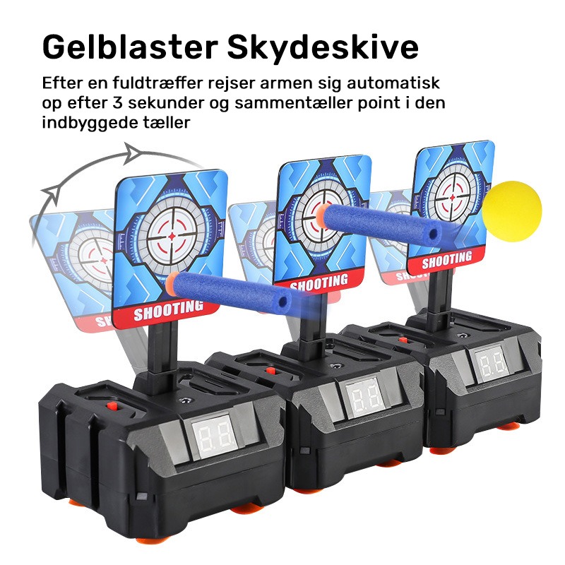 Gel Blaster målskive med lyd- og lyseffekter
