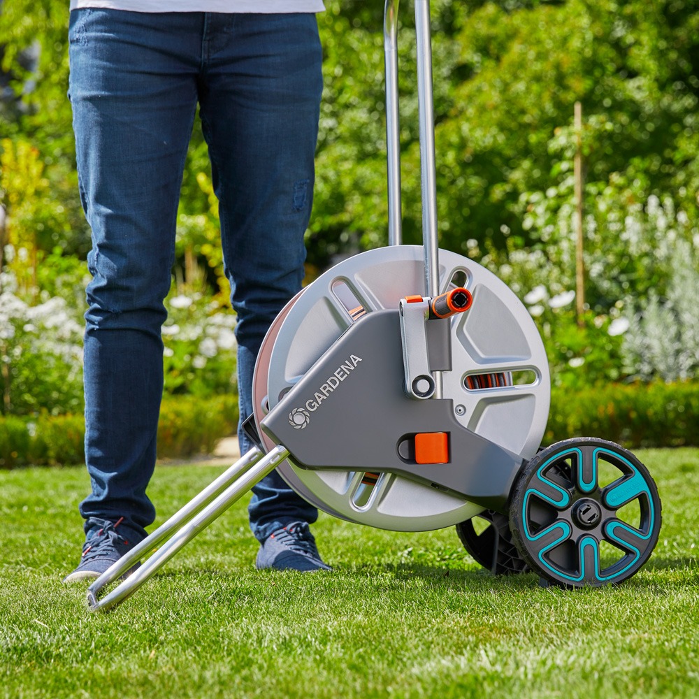 Stabil base på Gardena slangevogn