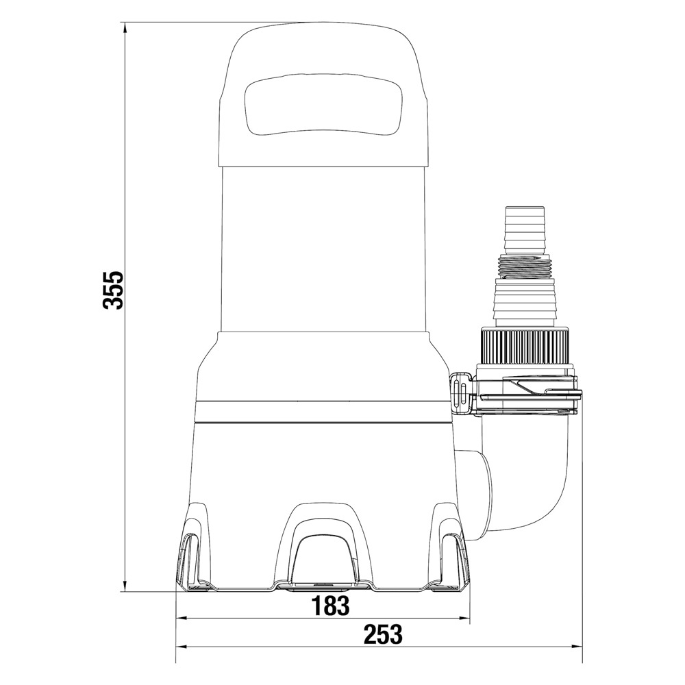 Gardena dykpumpe 16000 med keramisk aksel og rustfrit stål