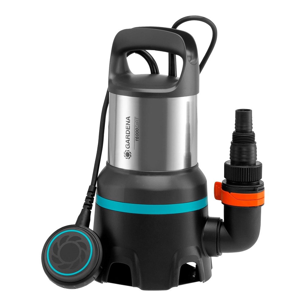 Gardena dykpumpe 16000 – pumpe til urent vand, 450 W motor