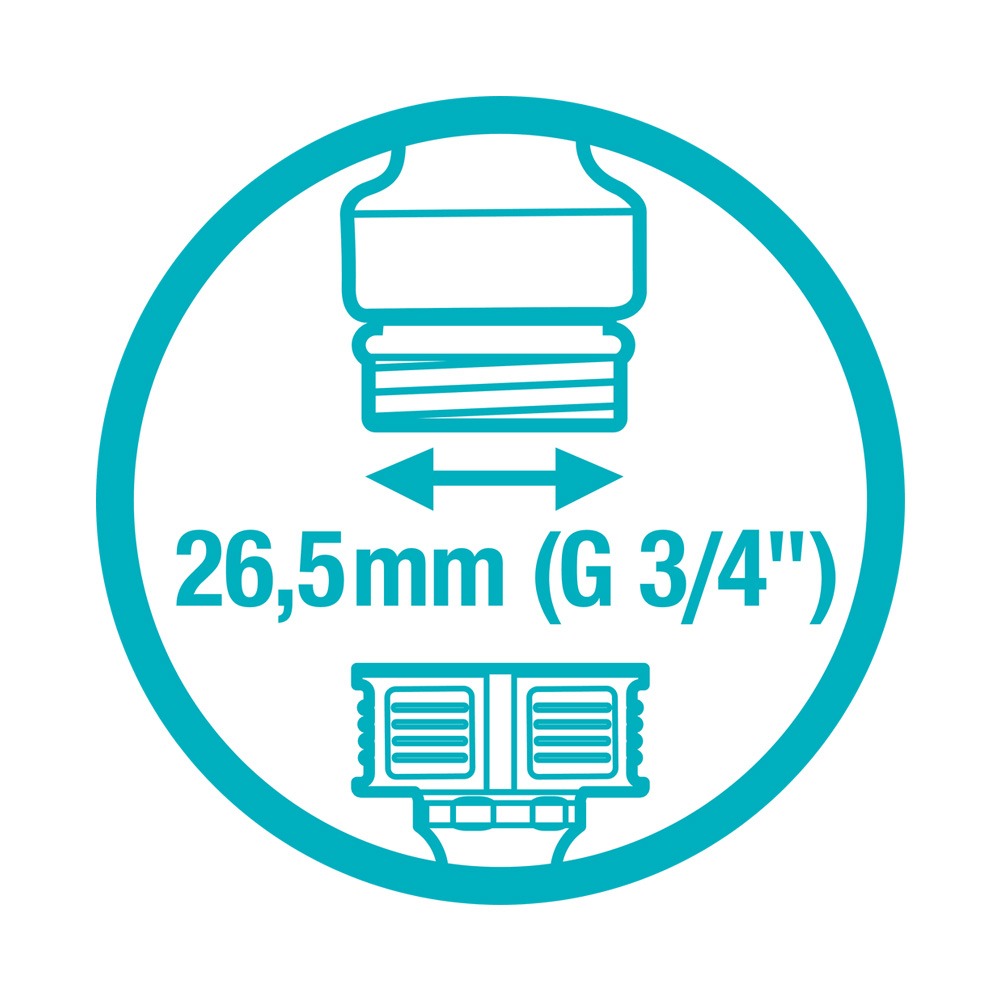 Original Gardena System hanekobling 3/4