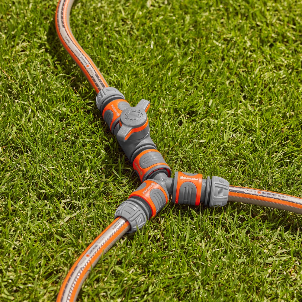 GARDENA reguleringsventil tilsluttet sprinkler i have