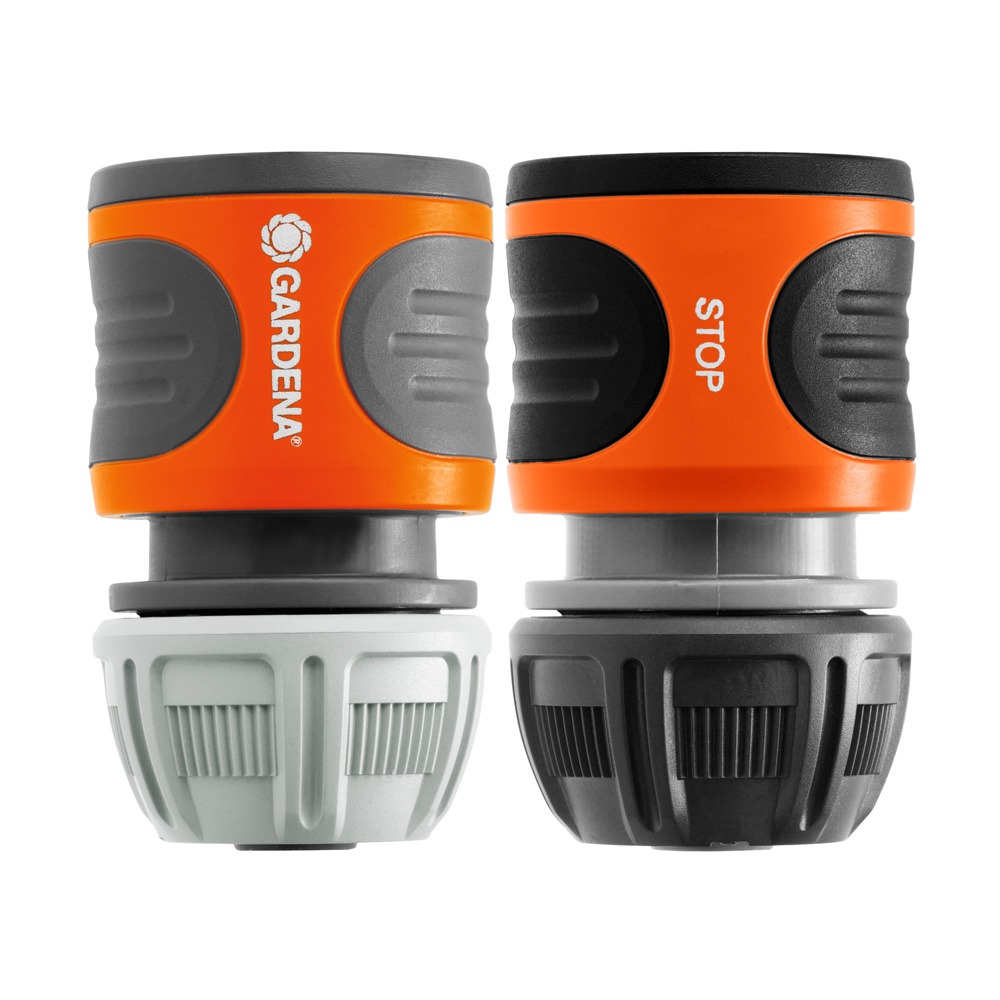 GARDENA slangekobling 1/2" sæt set fra siden
