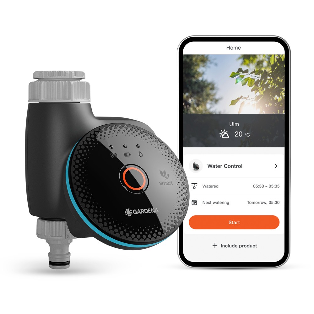 Smart vandingscomputer monteret på vandhane