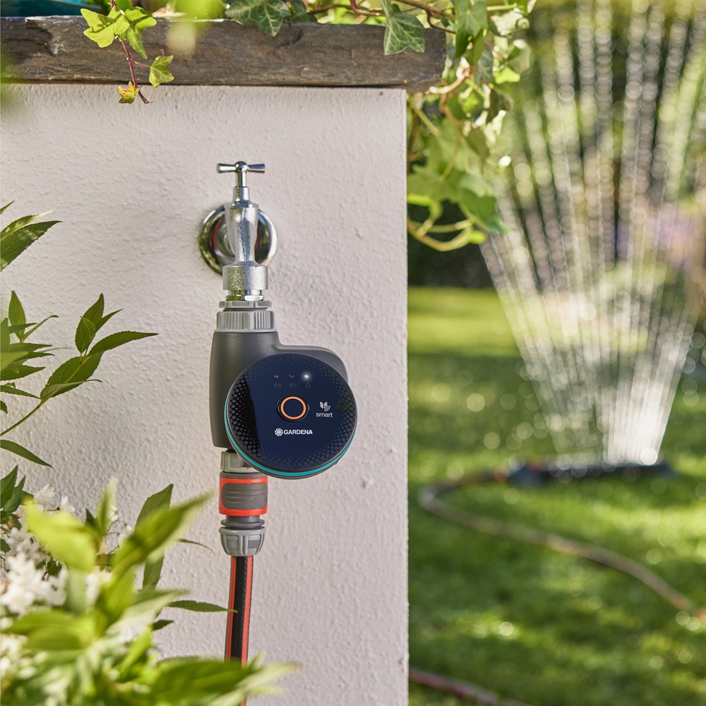 App-styring af Gardena vandingscomputer