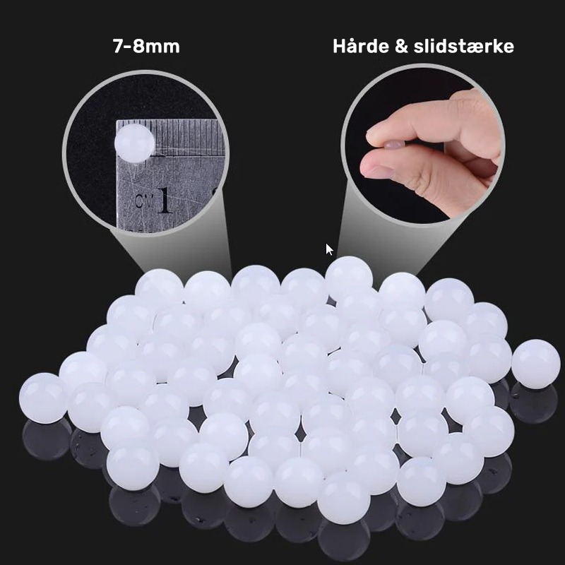 Mælkehvide Warinterest gelkugler klar til opblødning