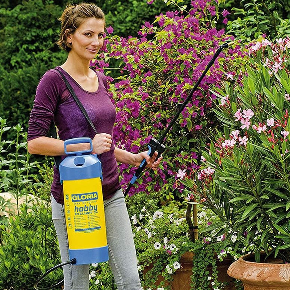 Gloria tryksprøjte 5L – robust plastbeholder med niveauindikator