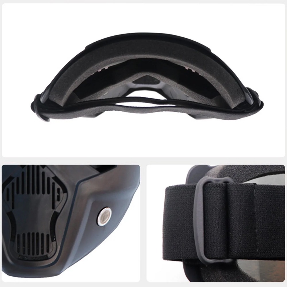 Gel Blaster Fullface Maske med brudsikker linse og UV400-beskyttelse.